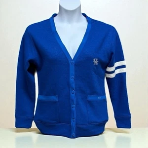Suéter Cárdigan Nuyu University of Kentucky Talla Pequeña Azul Blanco Rayas - Imagen 1 de 10