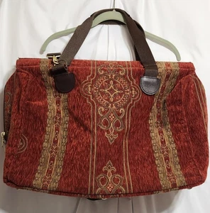 Vintage Showline Inc Custom Tapestry Overnight Weekend Bag Luggage - USA Made - Picture 1 of 7
