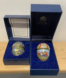 Halcyon Days Emaille Schmuckschatulle 1998 - 1989 Ostereier - Bild 1 von 5