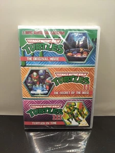 Teenage mutant ninja turtles 3 disc movie collection 1.2.3 dvd new - Picture 1 of 7