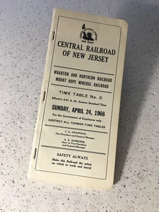 CNJ Employee T.T.No.5 4/24/1966 Wharton & Northern and Mt. Hope Mineral Etc. C6+ - Picture 1 of 3