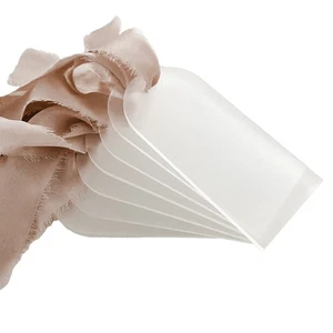 90 Pezzi Carte da Tavolo Vuote in Acrilico Opaco per Matrimoni, Trasparente3337 - Foto 1 di 7