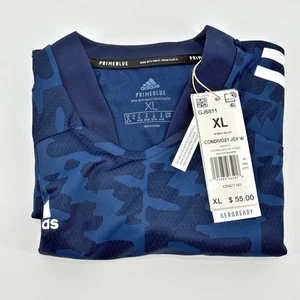 Adidas Primeblue Condivo21 Womens XL Football Soccer Jersey Team Navy Blue NEW - Picture 1 of 10