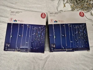 LED Lichterkette Bunt Lichtervorhang 2 X 360 - Bild 1 von 18