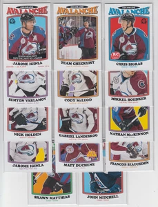 16/17 OPC Colorado Avalanche Retro w/Inserts (14 Cards) Sakic Iginla Bigras RC + - Bild 1 von 1