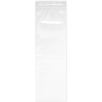 Plymor 4" x 12", 4 Mil Heavy Duty Zipper Reclosable Plastic Bags - Image 1 of 4