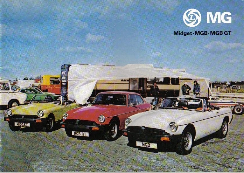 MG Range Midget 1500 MGB MGB GT 1977-78 Original UK Sales Brochure Pub. No. 3264 - Image 1 of 1