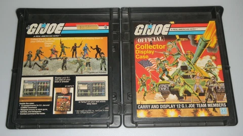 1982 GI Joe Cobra Figure Official Collector Carry & Display Case *99% Complete Cover