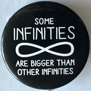 NEW The Fault in Our Stars Some Infinities Bigger Button PinBack Lanyard Charm - Picture 1 of 1