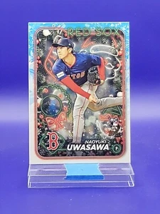 Naoyuki Uwasawa 2024 Topps Holiday Baseball Rookie Card 🔥 Red Sox - Picture 1 of 2
