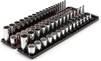 Tekton 3/8 Inch 12 Point Socket Set, 68 Piece (1/4-1 Inch, 6-24 Mm) - Image 1 of 4