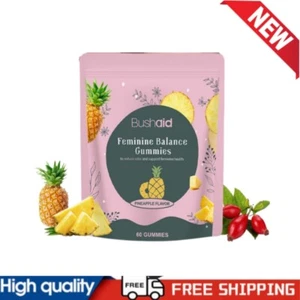 BushAid Feminine Balance 60 Gummies Ph Maintain Vaginal Ph Balance Healthy🚀 - Imagen 1 de 17