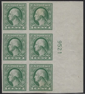 US Scott # 531 - Plate # Block - Mint OG VLH - XF / Superb               (C-579) - Picture 1 of 2