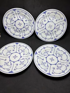 Vintage Kalk Brot Butter Teller blau weiß Strohblume KKP3 von Kalk Germany - Bild 1 von 12