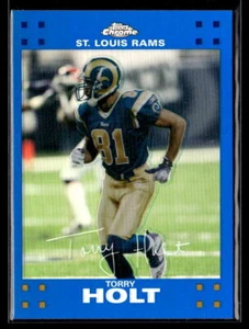 Torry Holt - 2007 Topps Chrome Blue Refractors #TC30 St. Louis Rams - Picture 1 of 2