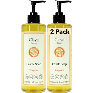 Mandarine Flüssigseife Kastilien (2er Pack) - Bio Inhaltsstoffe, sanft für die Haut - Bild 1 von 3