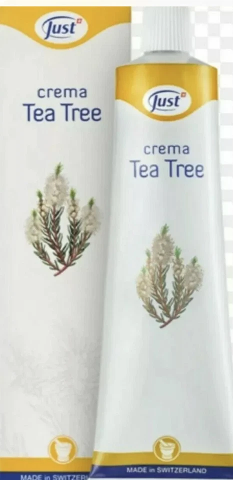 Crema tea tree just originale da 100ML per brufoli psoriasi dermatiti  eczema - Immagine 1 di 1