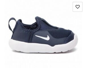 Nike Baby lil' Swoosh Shoe Slip On Obsidian Navy / White Size US 3 Infant  