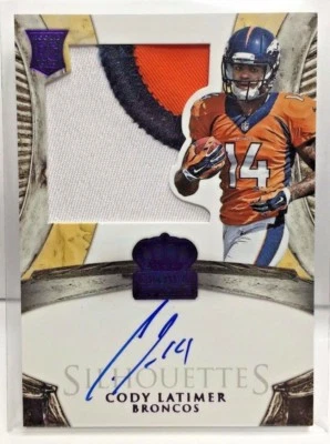 Cody Latimer 2014 Crown Royale Silhouettes PURPLE Patch RC Autograph Auto #'d/25 - Image 1 of 2