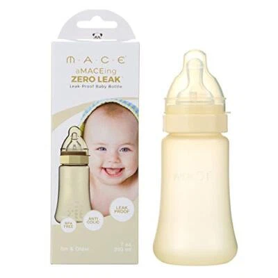 aMACEing Zero Leak Baby Bottle with Anti-Colic Vent and Variable Flow Leak-Pr... - Image 1 of 4
