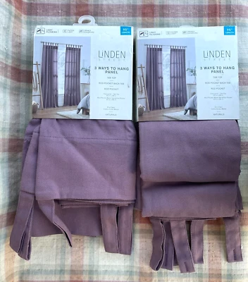 Panel de filtrado de luz de anochecer Linden Street Plum (1) 50X 95 pulgadas ~ 2 paquetes Foto 1 de 2