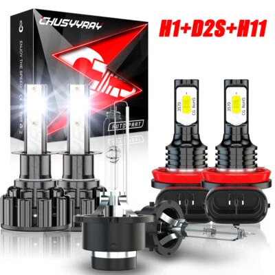 For Acura TSX 2004 2005 2006 2007 2008 HID Headlights Hi/Low +Fog Light Kit - Image 1 of 4