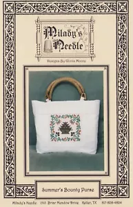 Borsa punto croce MiLady's Needle Summer's Bounty ricamo vintage primitivo - Foto 1 di 3