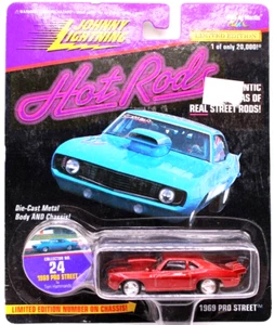 Johnny Lightning Hot Rods 1969 Chevy Camaro Pro Street CA red - Picture 1 of 4