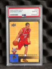 2009-10 Upper Deck Stephen Curry Star Rookies RC #234 PSA 10 Warriors GEM MINT