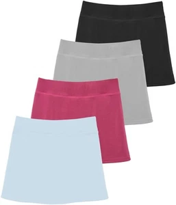 Girls Active Athletic Skort Golf Spandex Shorts Underneath Compression Liner ... - Picture 1 of 5