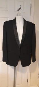 Burton Tailored Vintage 60s Black Dinner Jacket Smoking Shawl Collar 38" VGC - Bild 1 von 9