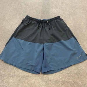Nike Dri-Fit Shorts Herren Medium schwarz blau gefüttert Laufen sportlich 642807-018 - Bild 1 von 10