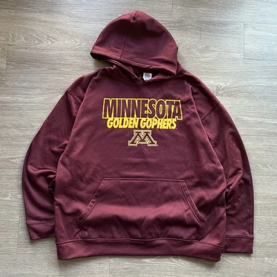 Men’s MINNESOTA GOPHERS SWEATSHIRT Hoodie SIZE XL Athletic Pullover  - Image 1 of 4