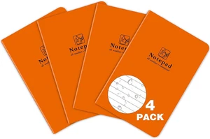 4er Pack Allwetter Notizblock 5,3x3,6 Zoll wasserdicht reißfest Notebook Taschengröße - Bild 1 von 12