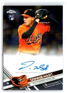 2017 Topps Chrome #RA-DH Donnie Hart Rookie Autografi - Foto 1 di 2