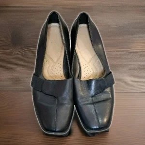 Naturalizers N5 Comfort Ryber schwarze Damen-Lederschuhe Stretchriemen 7,5 M - Bild 1 von 11