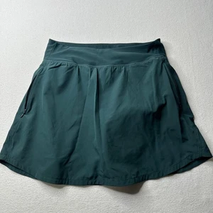 Old Navy Womens Stretchtech Skort Green Small Pockets Athletic Workout Comfy - Picture 1 of 9