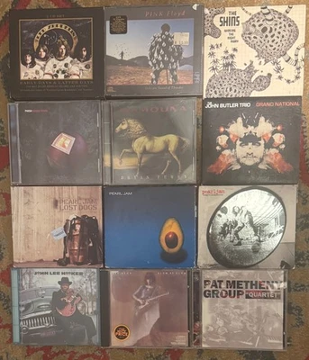 32  Rock Pop CD LOT  - Pink Floyd Led Zeppelin, Phish, Pearl Jam and more — 第 1/2 张图片