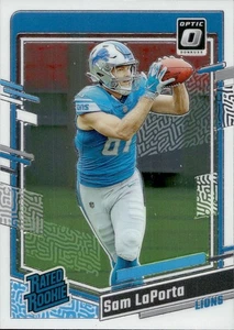 Sam LaPorta - Rated Rookie - 2023 Donruss Optic Football #237 - Bild 1 von 2