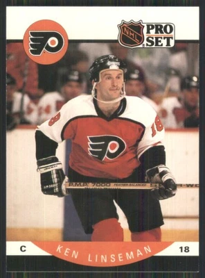 Juego profesional 1990-91 #219 Ken Linseman Philadelphia Flyers 3214 Foto 1 de 2