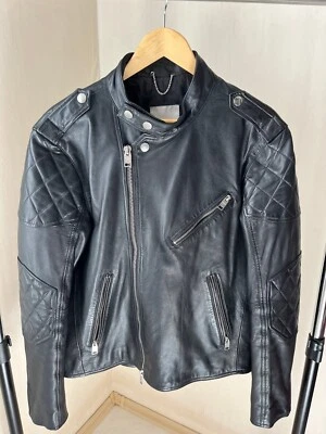 SALE 40off Mango biker leather jacket coat - Image 1 of 4