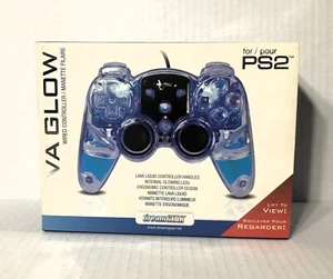 Dream Gear Lava Glow Blue PlayStation 2 PS2 Wired Turbo Controller Sealed New - Picture 1 of 7