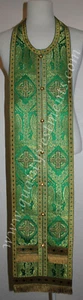 Set Sacerdote Comunione Verde Stola Polsini Modello Angelo 44" 112 cm - Foto 1 di 5