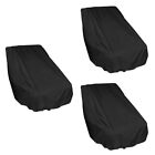  Set of 3 Boat Bench Chair Cover Seat Covers Captain's Folding