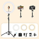 Ring Light Led Phone Stand With Selfie Tripod Holder Dimmable For Makeup Kit