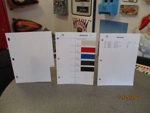 PAINT COLOR REFERENCE SAMPLE PAINT CHIPS MORGAN GLASURIT GERMANY - Picture 1 of 3