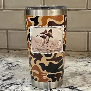 Yeti 20 oz Tumbler Duck Stamp Old Camo 1937 STAMP - Picture 1 of 1