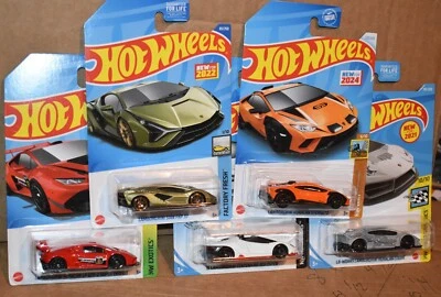 Hot Wheels LAMBORGHINI LOT OF 5  NEW - Image 1 of 4