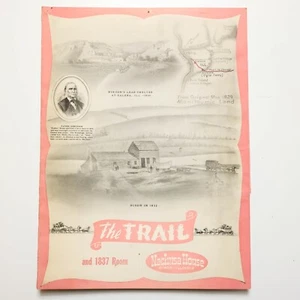 Vintage Restaurant Menu the Trail Nachusa House Dixon IL Rare - Picture 1 of 9