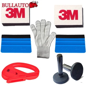 Vehicle Car Wrapping Application Tools Kit - 3M Squeegee Razor Magnets Gloves US - Picture 1 of 6